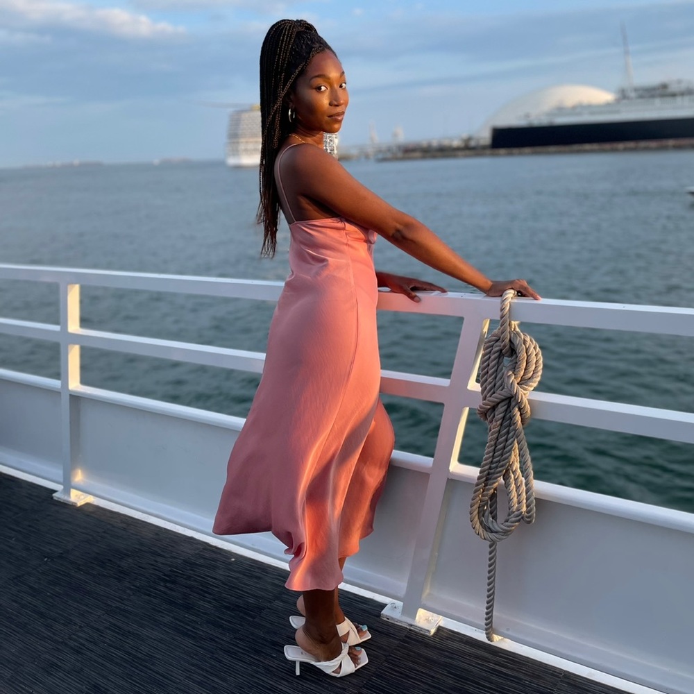 Pink Zara Slip Dress